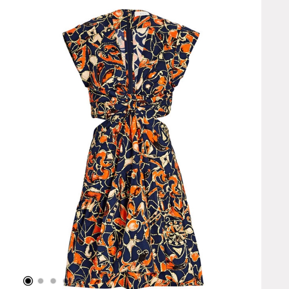 ALC Lexi cut out cotton mini dress
